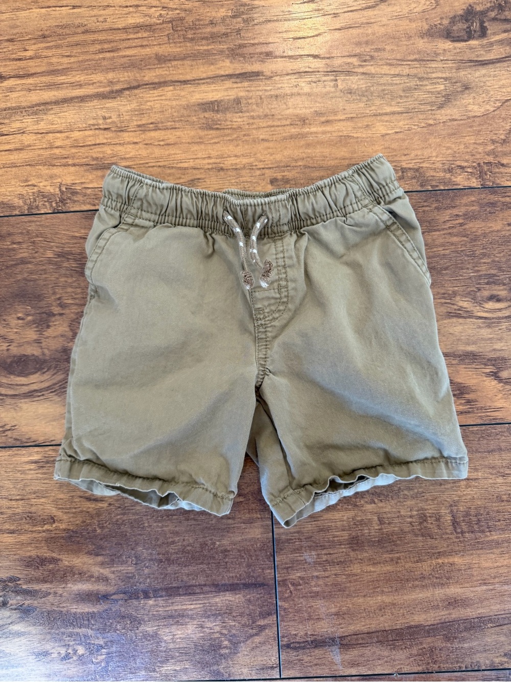 Cat & Jack Khaki Utility Drawstring Shorts